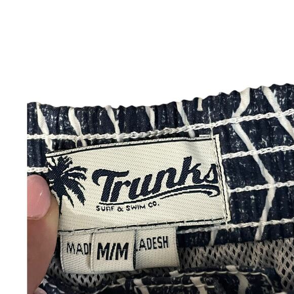 Trunks Surf & Swim Co. Men's Board Shorts Dark Blue Anchor‎ Drawstring Lined Med - Picture 3 of 7